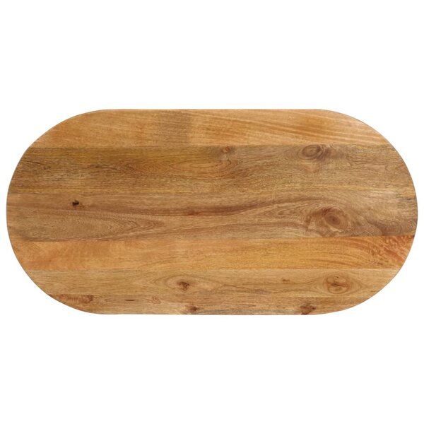 vidaXL Dessus de table 110x40x2 5 cm ovale bois massif de manguier