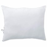 vidaXL Oreiller Blanc Mélange de 105gsm 50  coton et 50  polyester