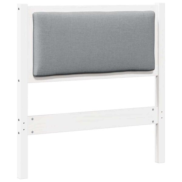 vidaXL Tête de lit Autre Blanc 75 cm Bois massif en pin