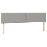 vidaXL Sommier à lattes de lit avec matelas Gris clair 180x200cm Tissu