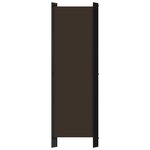 vidaXL Cloison de séparation 4 panneaux Marron 200x180 cm