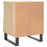 vidaXL Tables de chevet 2 Pièces chêne sonoma 40x35x50 cm bois ingénierie