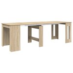 vidaXL Table à dîner 240 x 85 x 75 cm Bois d'ingénierie Chêne Sonoma
