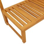 vidaXL Transat Bois d'acacia massif Huile Naturelle