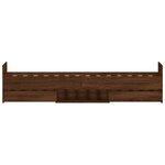 vidaXL Cadre de lit tête de lit et pied de lit chêne marron 90x200 cm