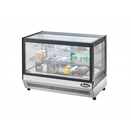 Vitrine réfrigérée à poser 120 litres - atosa - r290 - 120700 x560x680mm