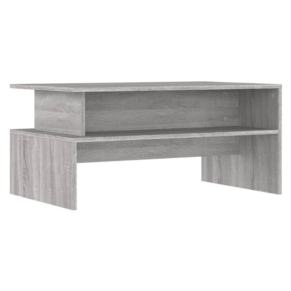 vidaXL Table basse sonoma gris 90x55x42 5 cm bois d'ingénierie