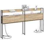 vidaXL Tête de lit de rangement Chêne sonoma 180 cm Bois d'ingénierie