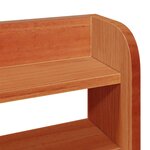 vidaXL Cadre de lit avec stockage 2 Pièces Cire marron Bois de Pin Massif