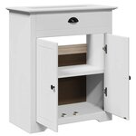 vidaXL Armoire de lavabo de salle de bain BODO blanc 70x35x80 cm