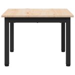 vidaXL Table basse Naturel 50 x 50 x 36 cm Bois de pin massif
