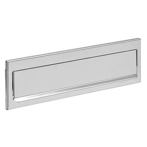 Entrée de boîte aux lettres en acier inoxydable pour porte  mur  C-601  23 x 3 cm