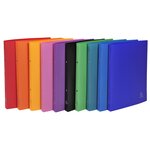 Classeur 2 anneaux 15mm polypropylène OPAK A4 Coloris Aléatoire x 20 EXACOMPTA