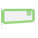 vidaXL Barrière de sécurité de lit d'enfant Vert 190x25 cm Tissu