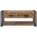 vidaXL Table basse multicolore 90x50x38 cm bois de récupération massif