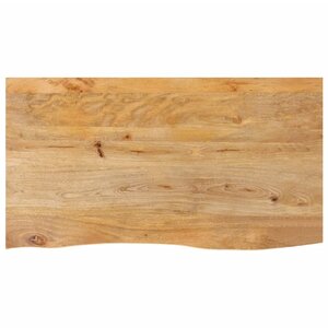 vidaXL Dessus de table à bord vivant 100x60x2 5cm bois massif manguier