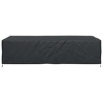 vidaXL Housse pour meubles Uni Noir 305 x 190 x 85 cm 600D