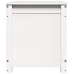 vidaXL Boîte de rangement Blanc 80x40x45 5 cm Bois massif de pin