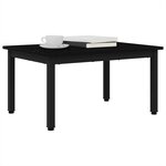 vidaXL Table basse Chêne noir 70 x 50 x 36 cm Bois d'ingénierie