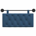vidaXL Tête de lit suspendue Bleu Tissu