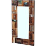 vidaXL Miroir Bois de récupération massif 80x50 cm