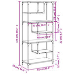 vidaXL Bibliothèque chêne marron 81x36x176 cm bois d'ingénierie
