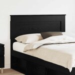 vidaXL Tête de lit Chêne noir 120 cm Bois d'ingénierie