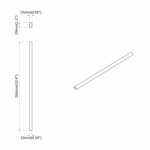 vidaXL Tige de placard 2 Pièces Argenté 764 x 15 x 29 mm