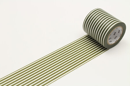 Masking Tape MT Casa Lignes 5 cm olive