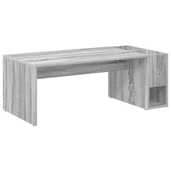 vidaXL Table basse Gris Sonoma 101 5 x 50 x 37 cm Bois d'ingénierie