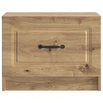 vidaXL Table basse Chêne artisanal 49 x 50 x 37 cm Bois d'ingénierie