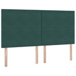 vidaXL Lit avec rangement et matelas Vert foncé 180 x 200 cm Velours
