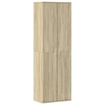 vidaXL Buffet haut chêne sonoma 60x35x180 cm bois d'ingénierie