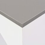 vidaXL Table de bar avec tablette amovible Blanc 138x39x110 cm