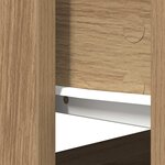 vidaXL Table console avec tiroirs chêne artisanal 85 5x38 5x74 5 cm