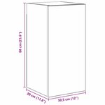 vidaXL Ensemble meuble TV 8 Pièces Chêne Noir 80 x 30 x 30.5 cm