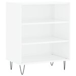 vidaXL Buffet blanc brillant 57x35x70 cm bois d'ingénierie