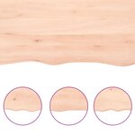 vidaXL Étagère murale 160x40x(2-4) cm bois de chêne massif non traité