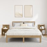 vidaXL Tables de nuit - 2 Pièces en chêne  40 x 35 x 60 cm  faites en bois d'ingénierie