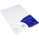 Pack de 25 feuilles A4 rainé Vergé 210g Blanc G.LALO