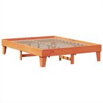 vidaXL Cadre de lit sans matelas cire marron 150x200cm bois pin massif