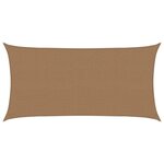 vidaXL Voile d'ombrage 160 g/m² Taupe 2x3 5 m PEHD