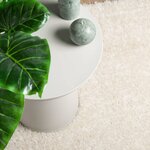 vidaXL Tapis ISTAN à poils longs aspect brillant crème 200x280 cm