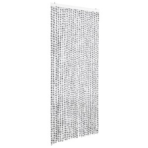 vidaXL Moustiquaire Gris clair et gris foncé 100x220 cm Chenille