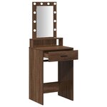 vidaXL Table de Toilette Marron 50 x 41 x 140 cm Bois d'ingénierie