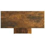 vidaXL Table basse Chêne fumé 85x55x31 cm Bois d'ingénierie