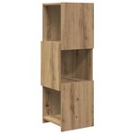 vidaXL Meuble d'angle Blanc 30 5x30x95cm Bois d'ingénierie
