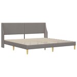 vidaXL Cadre de lit avec matelas avec tête de lit Polyester