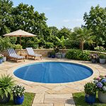 vidaXL Couverture de piscine solaire extra épaisse Ø 300 cm 400 μm