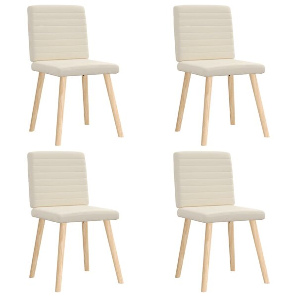 vidaXL Chaises à manger lot de 4 Lin